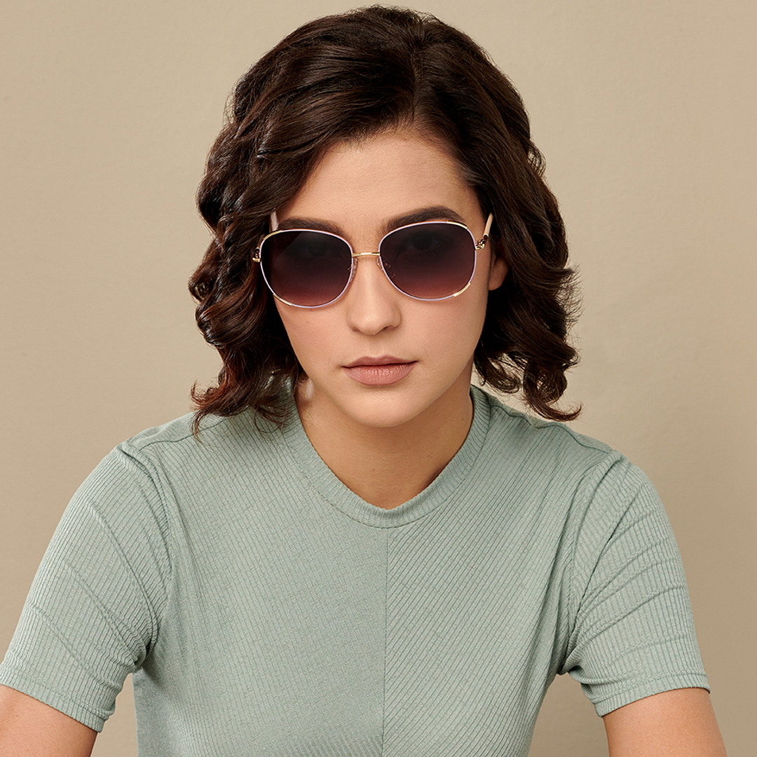 Vincent Chase Online Gold Full Rim Round right side
