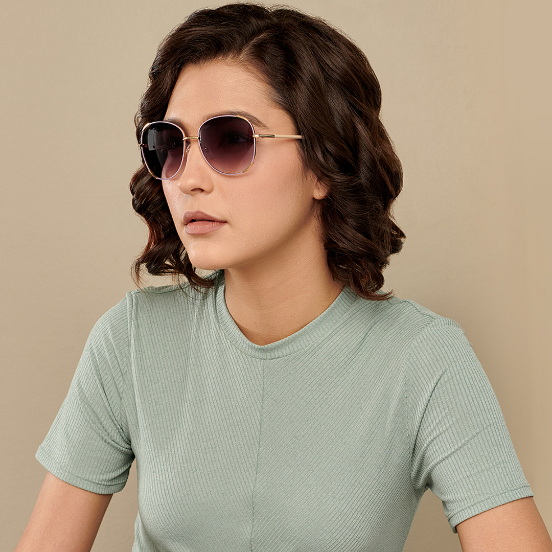Vincent Chase Online Gold Full Rim Round left side