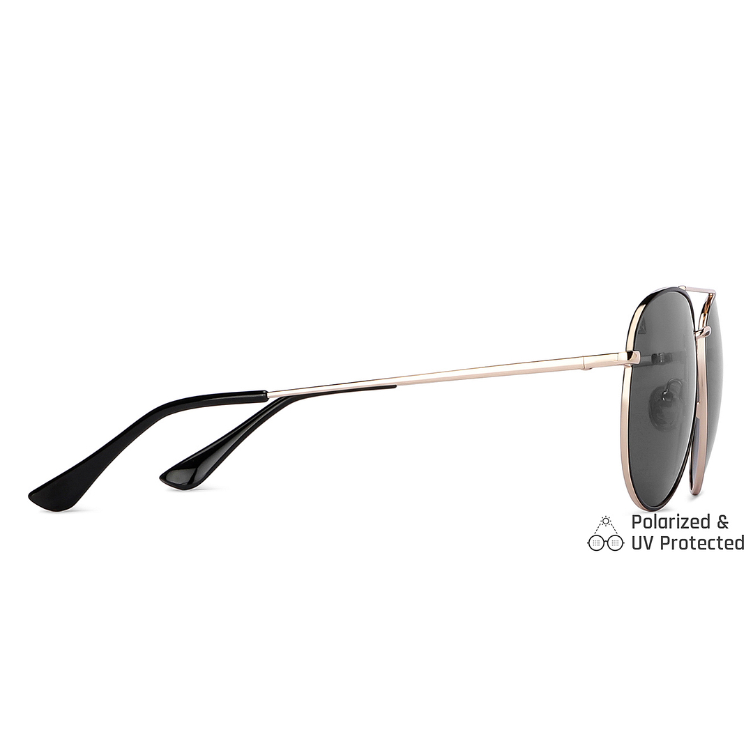 Vincent Chase Online Black Full Rim Aviator left side