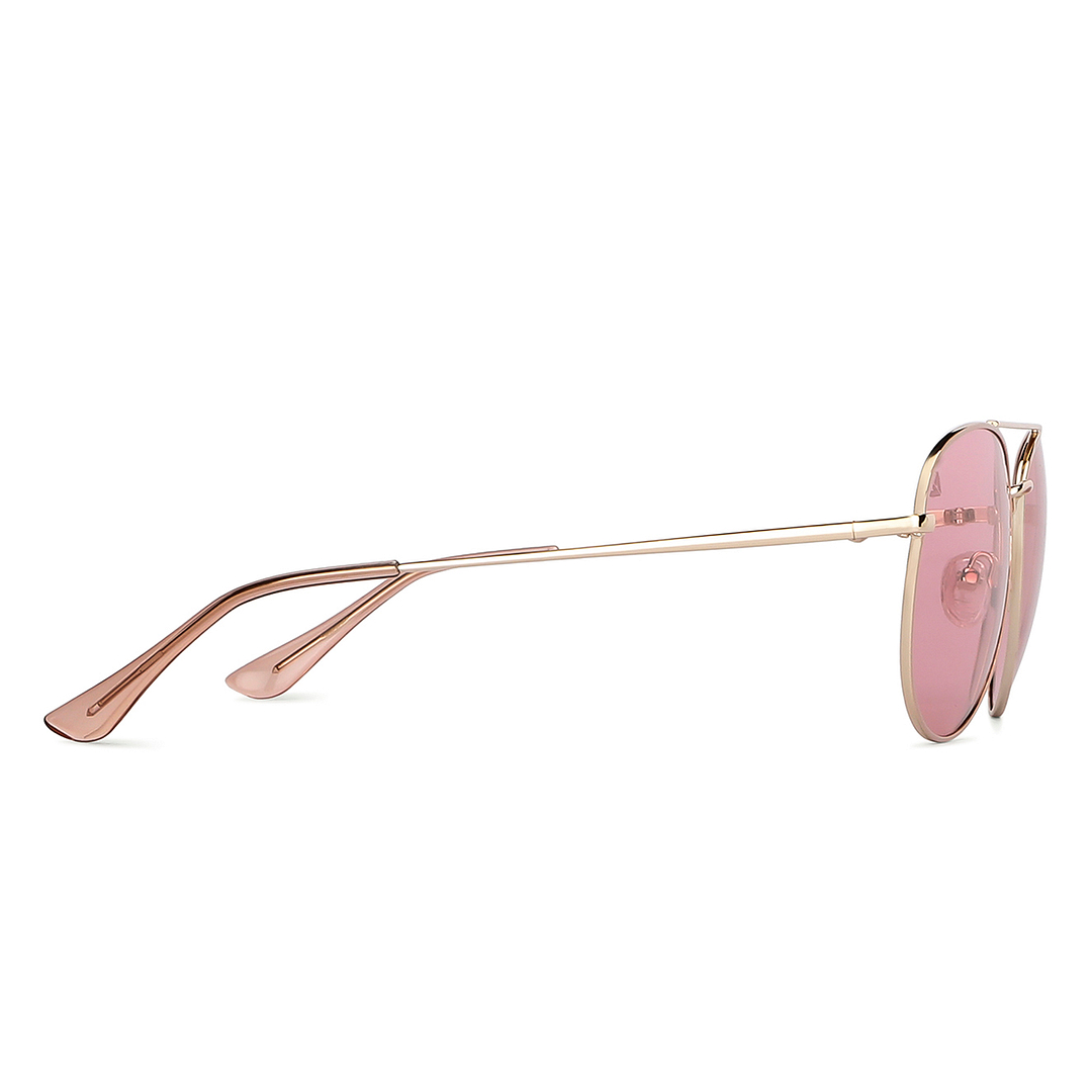 Vincent Chase Online Gold Full Rim Aviator left side