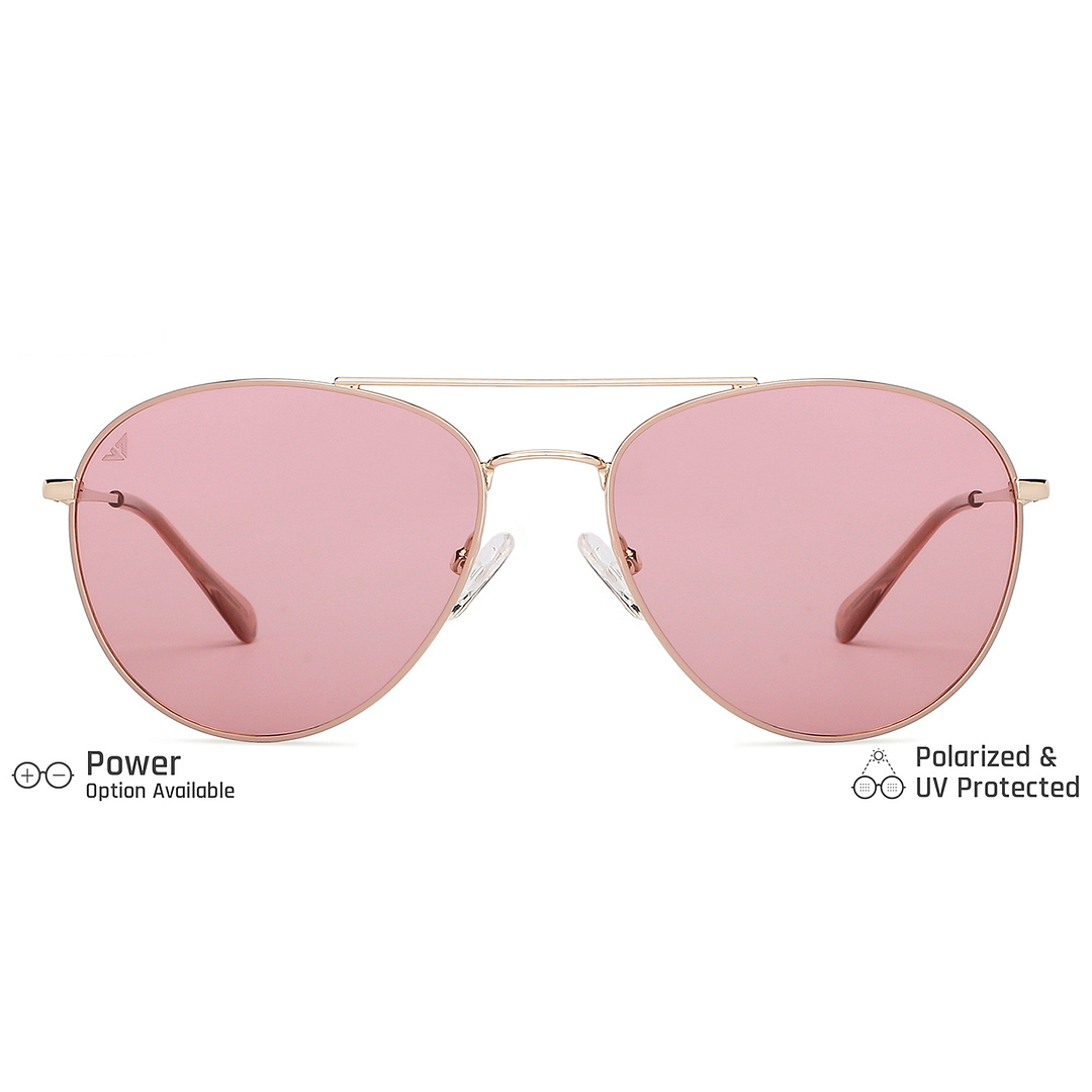 Vincent Chase Online Gold Full Rim Aviator left side