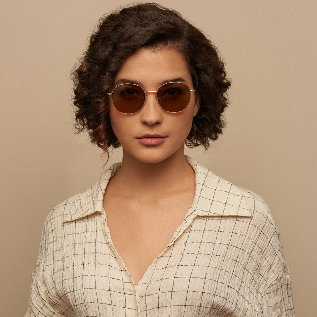 Vincent Chase Online Gold Full Rim Round left side