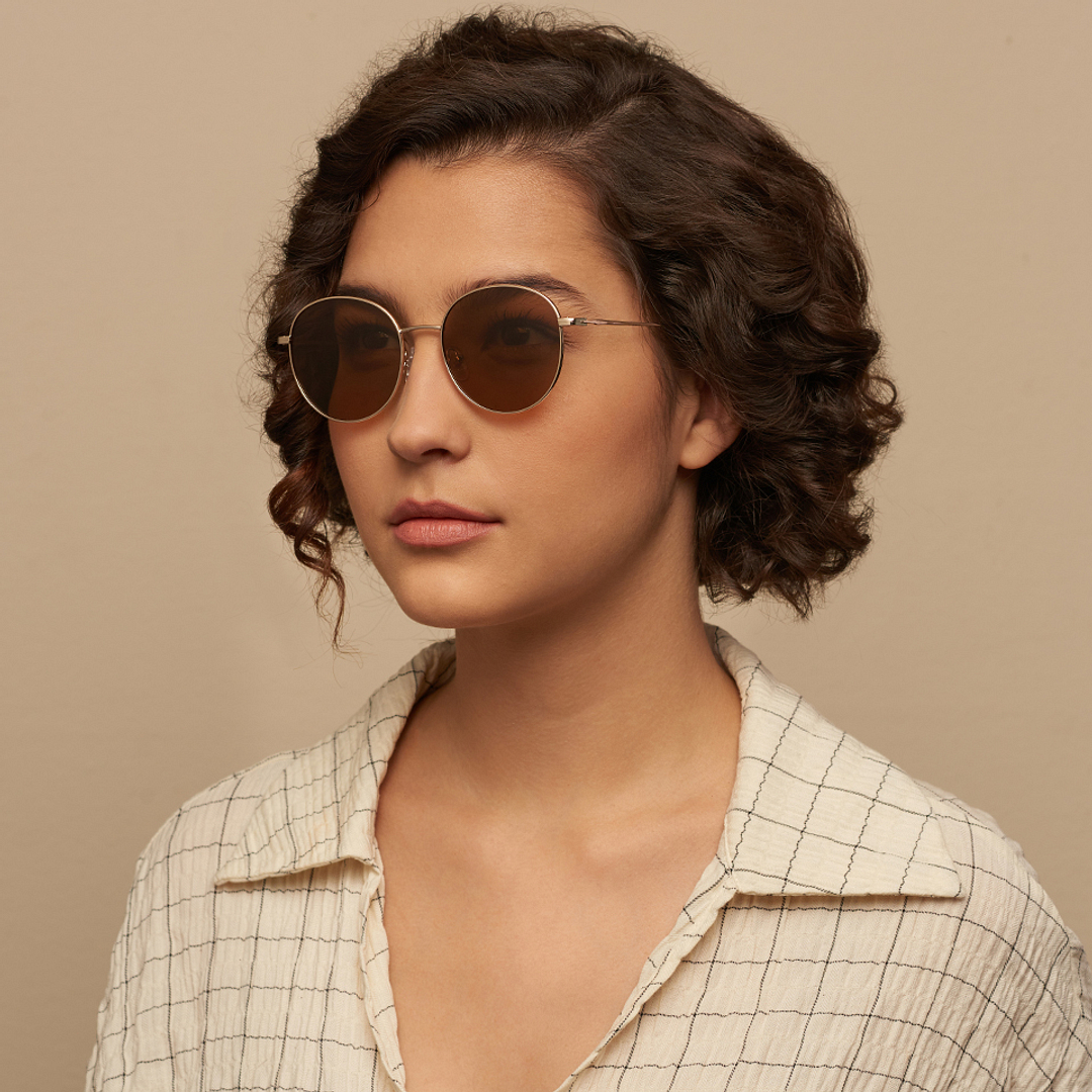 Vincent Chase Online Gold Full Rim Round right side