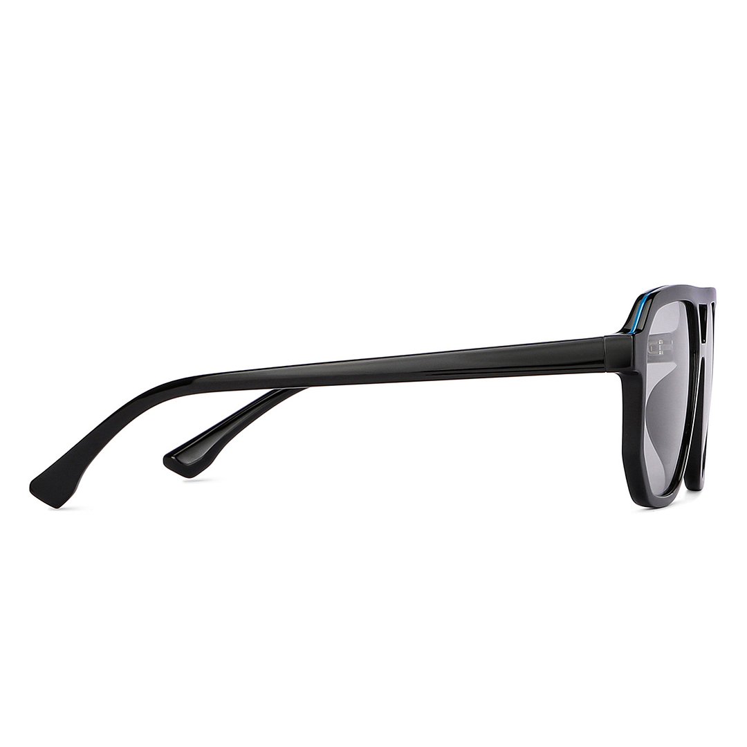 Vincent Chase Black Full Rim Geometric left side