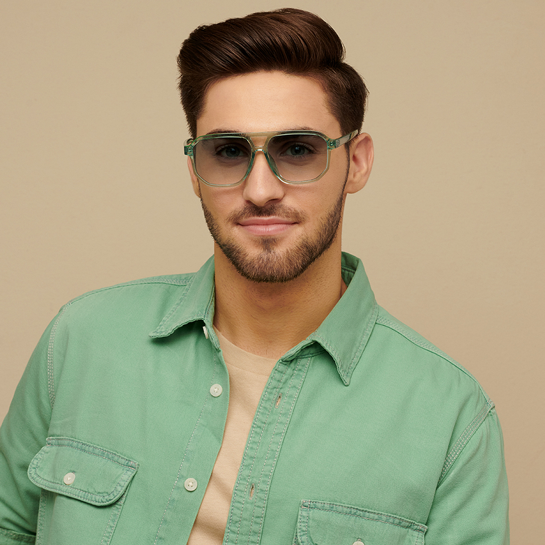 Vincent Chase Online Green Full Rim Geometric left side