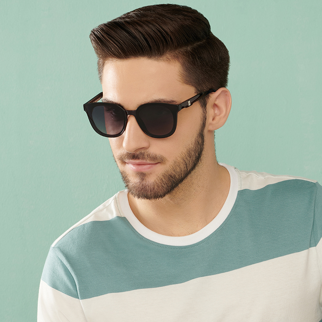 Vincent Chase Online Grey Full Rim Round left side