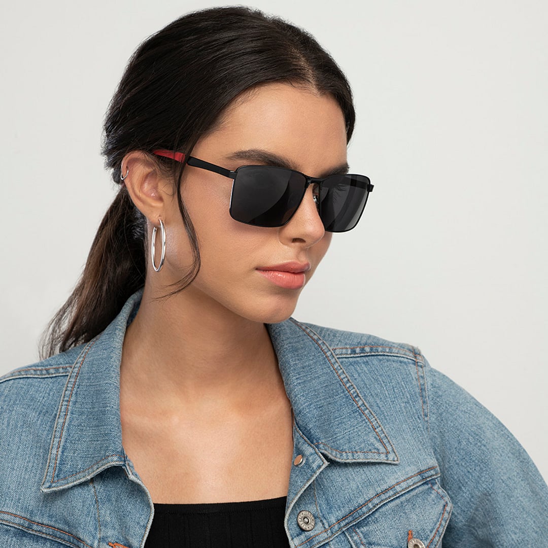 Vincent Chase Black Full Rim Rectangle right side