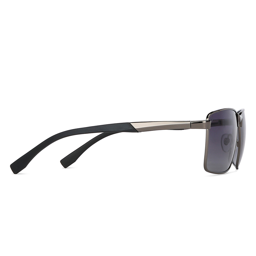 Vincent Chase Polarized Gunmetal Full Rim Rectangle left side