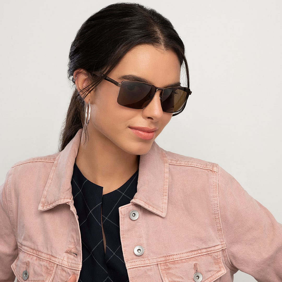 Vincent Chase Polarized Brown Full Rim Rectangle right side