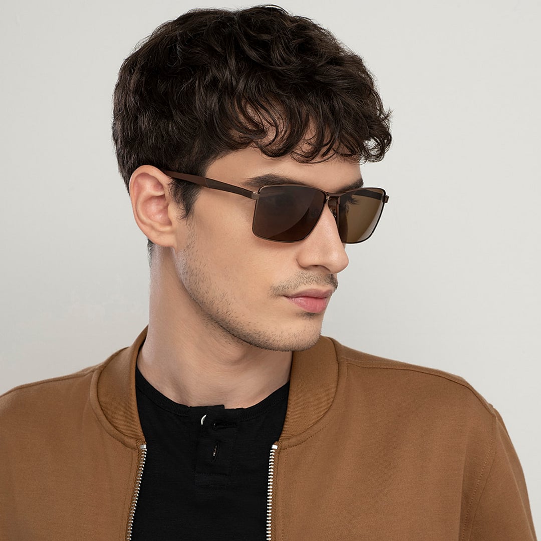 Vincent Chase Polarized Brown Full Rim Rectangle right side