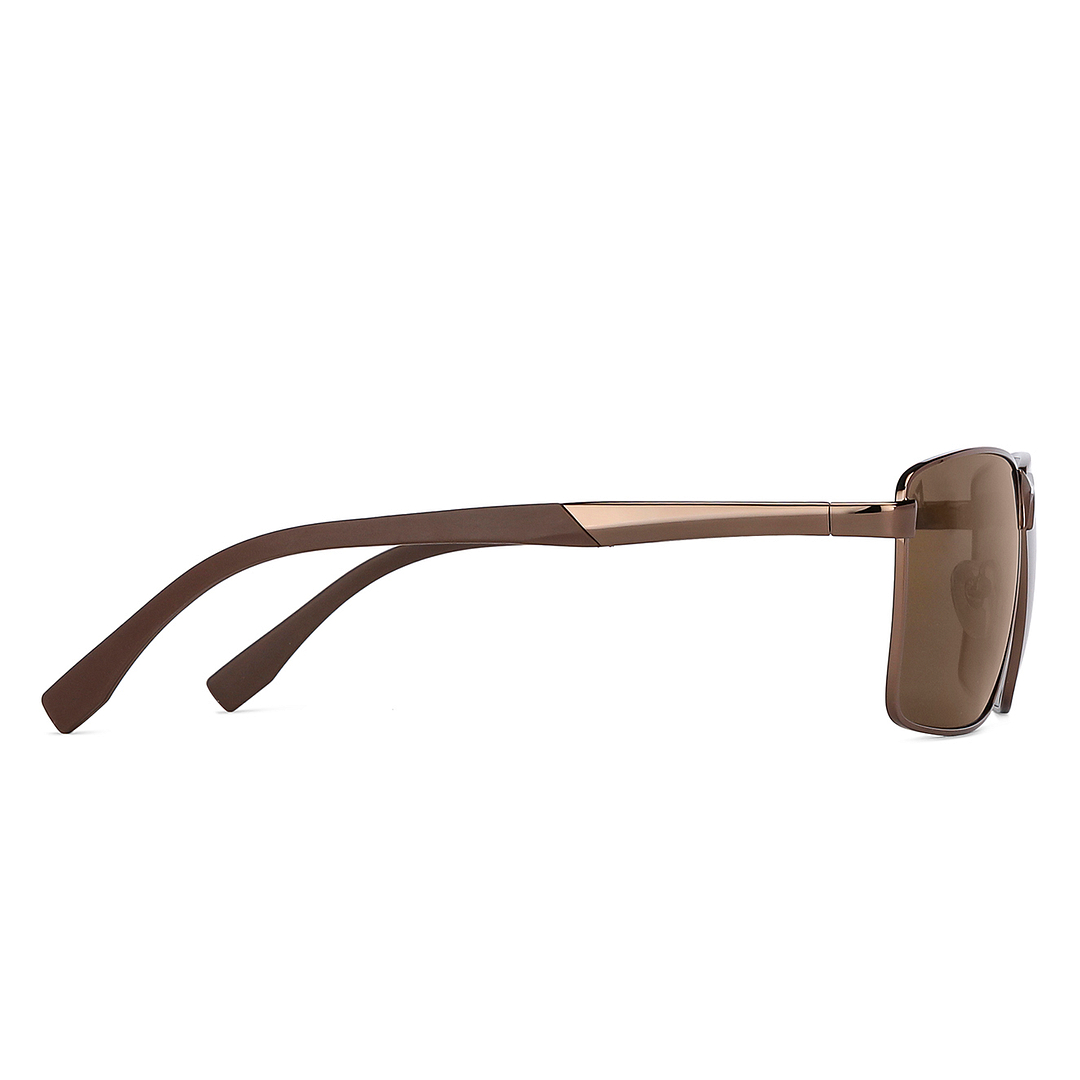 Vincent Chase Polarized Brown Full Rim Rectangle left side