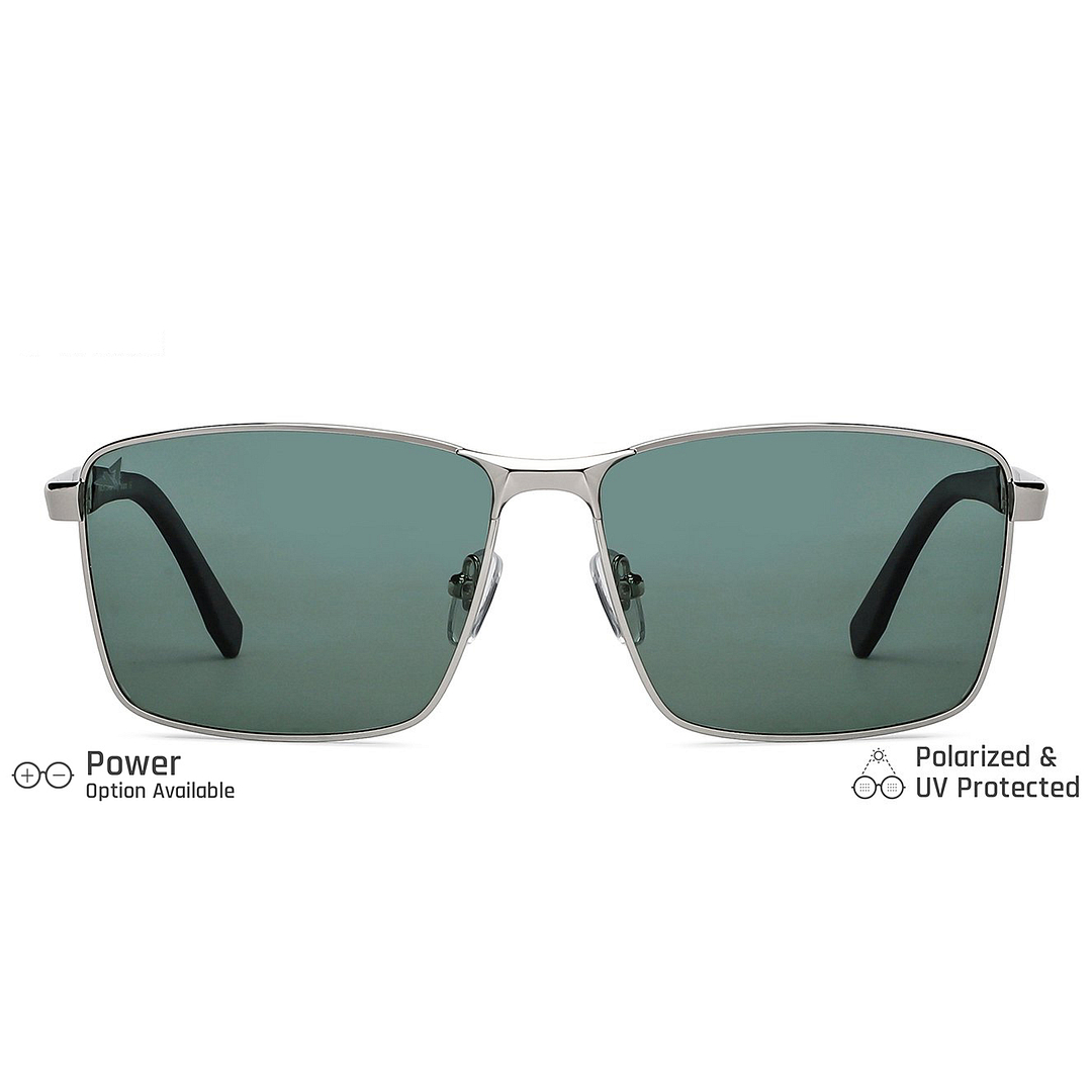 Vincent Chase Polarized Silver Full Rim Rectangle right side