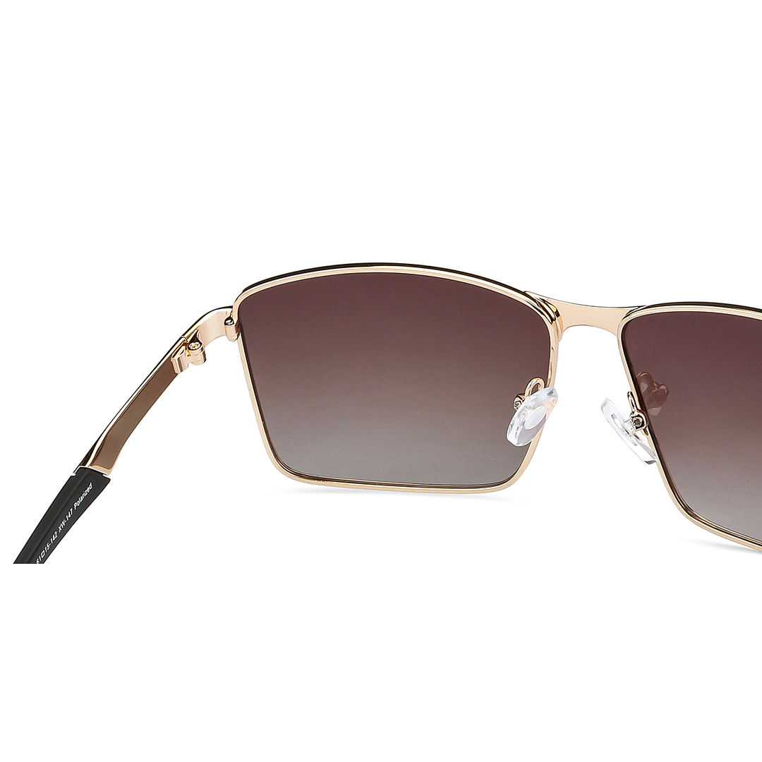 Vincent Chase Polarized Gold Full Rim Rectangle right side