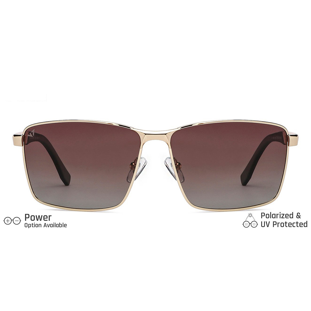 Vincent Chase Polarized Gold Full Rim Rectangle right side