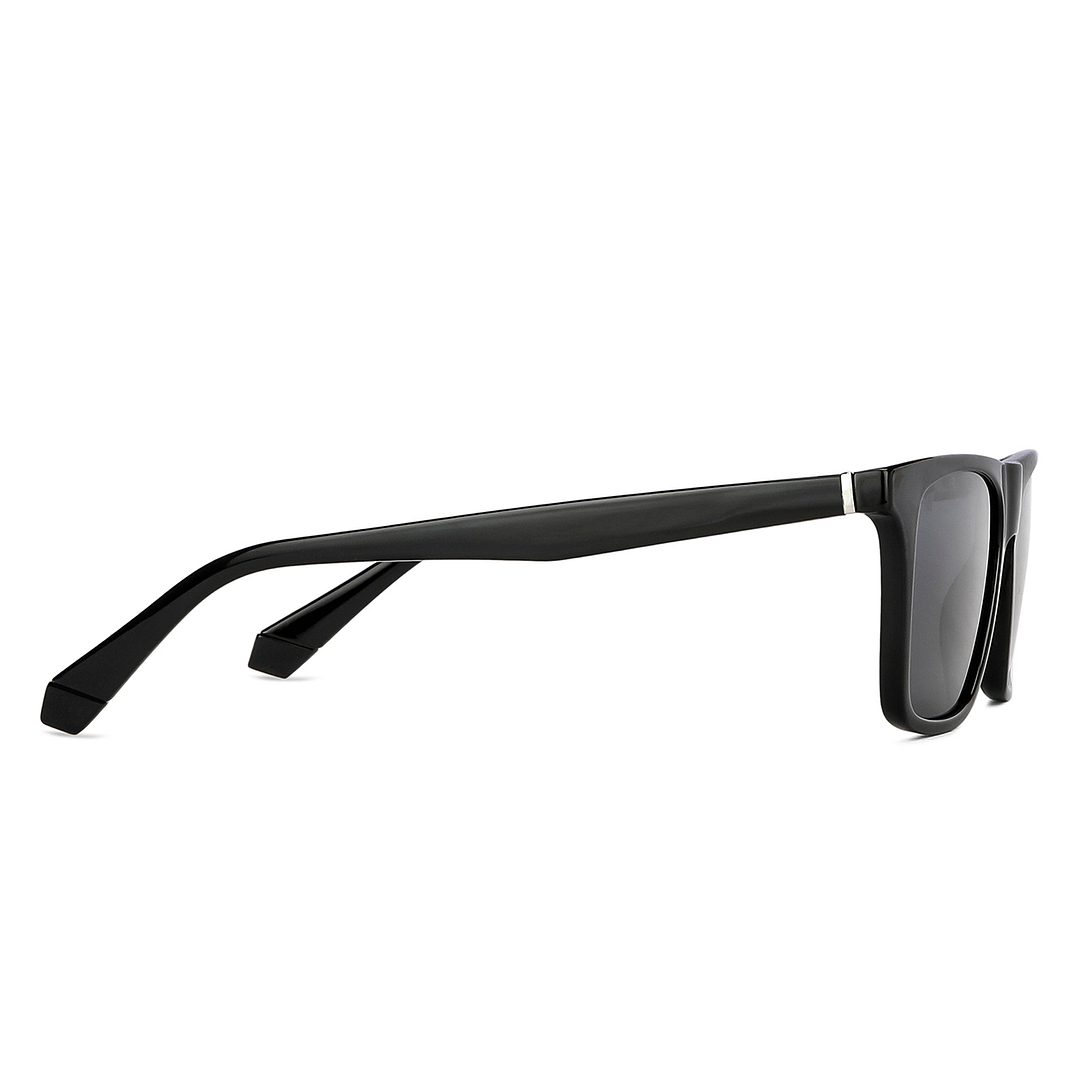 Vincent Chase Polarized Black Full Rim Square left side