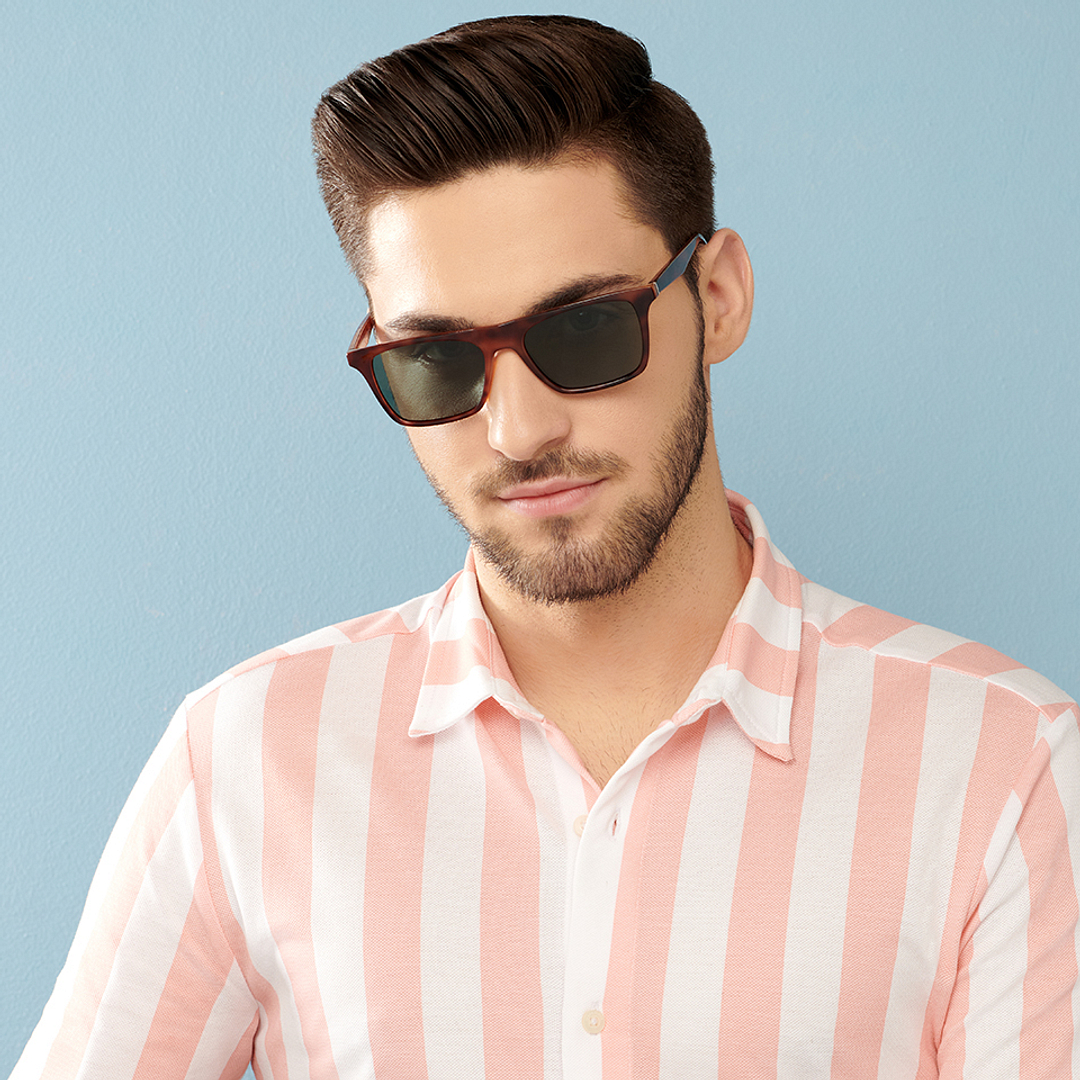 Vincent Chase Polarized Brown Full Rim Square right side