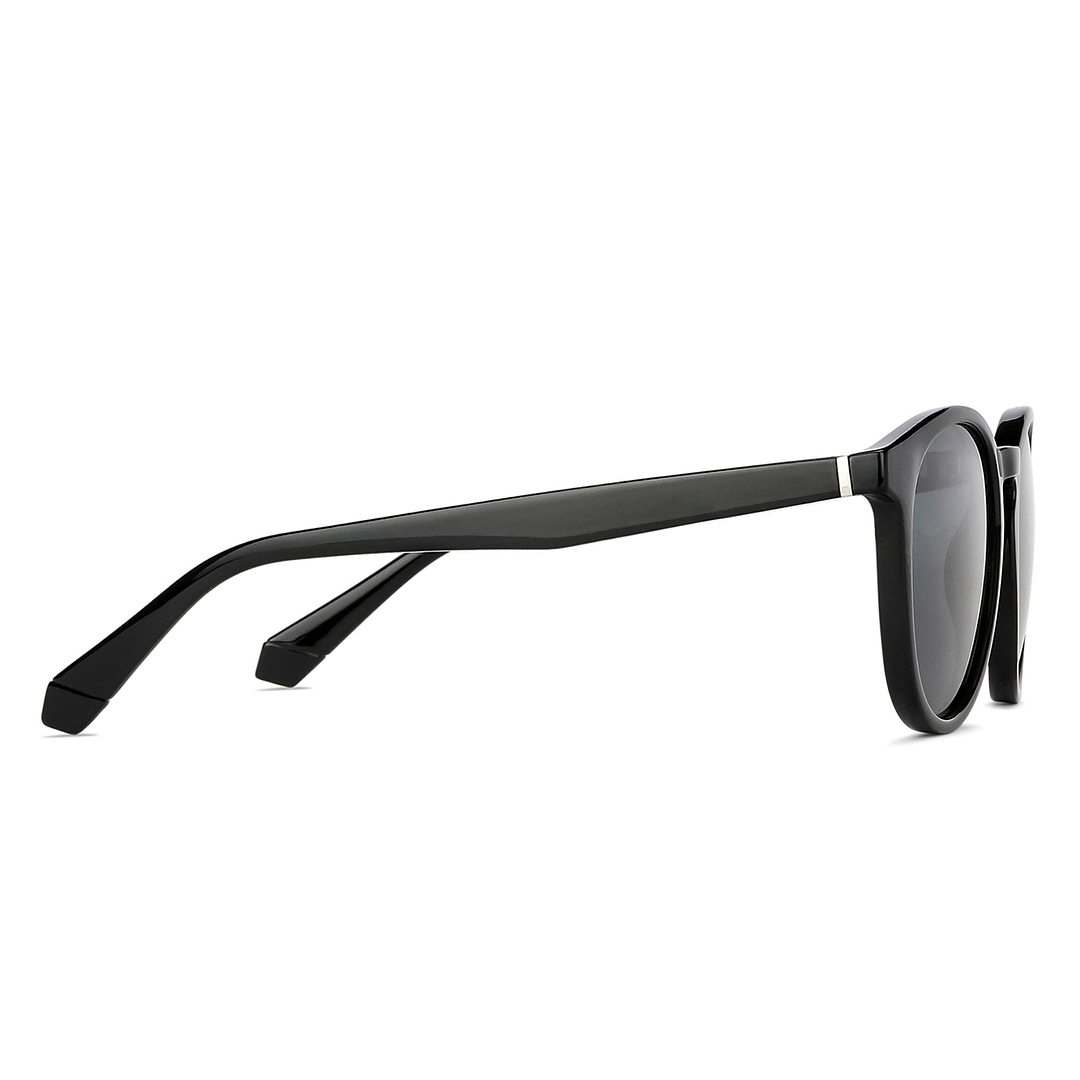 Vincent Chase Polarized Black Full Rim Round left side