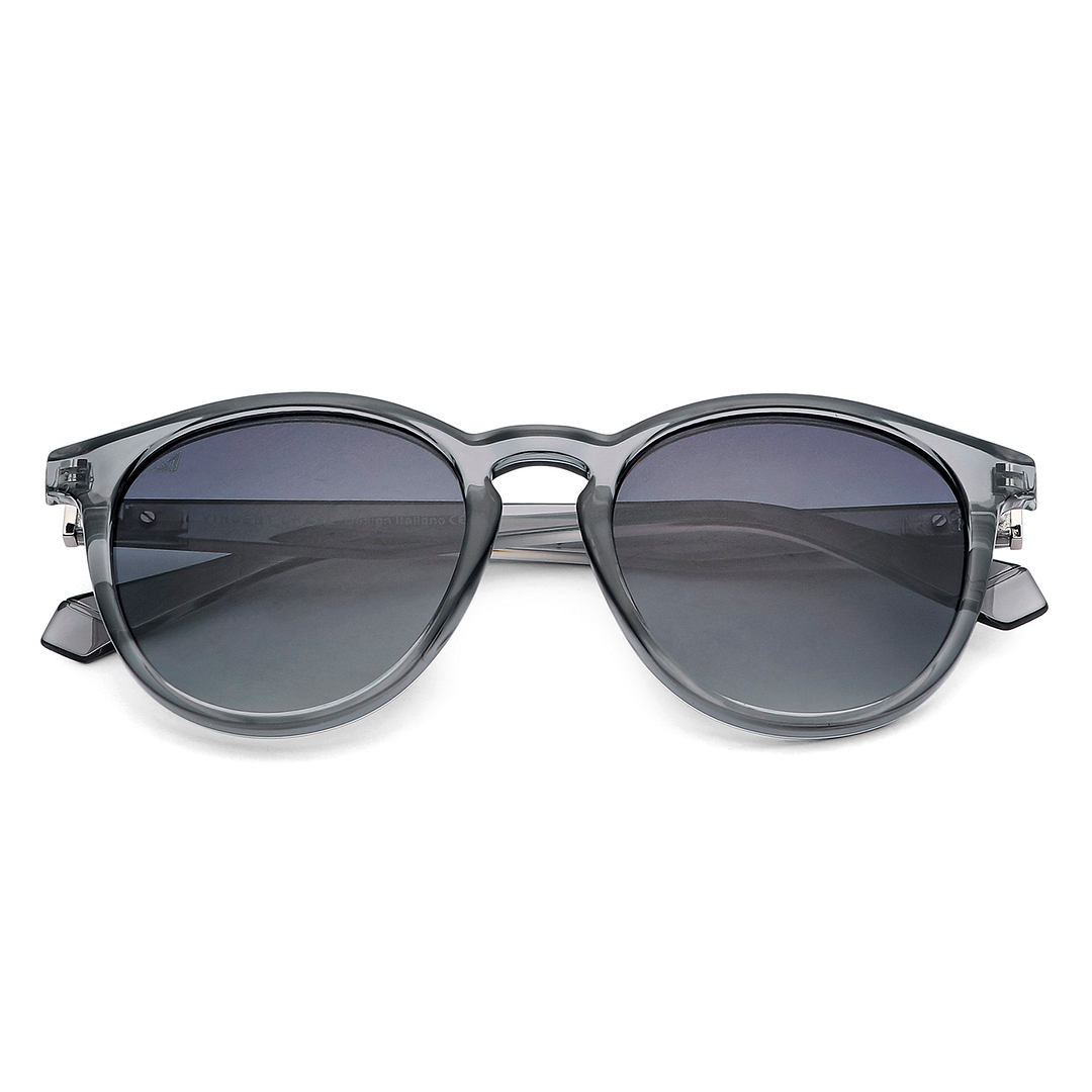 Vincent Chase Polarized Grey Full Rim Round left side