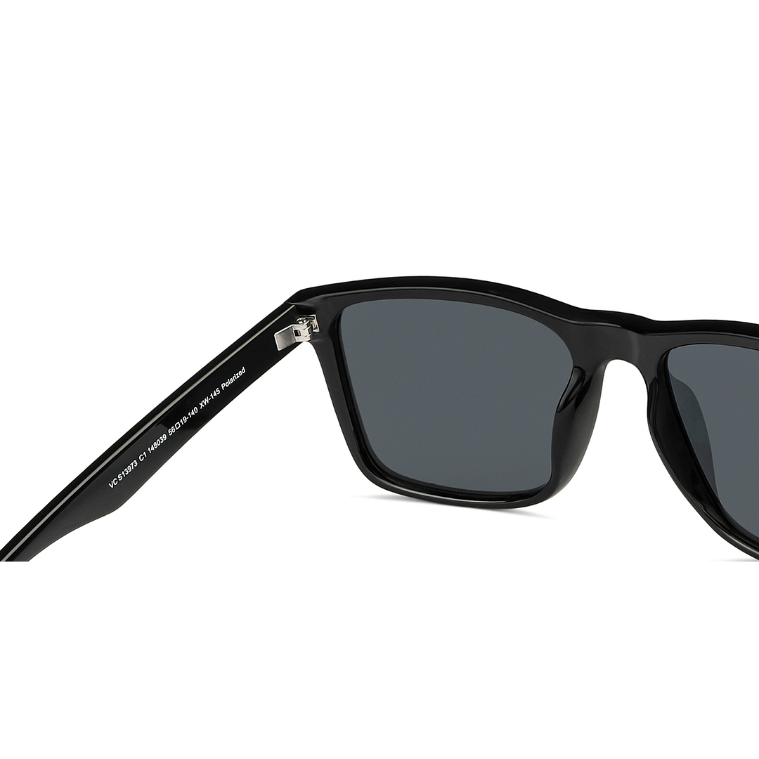 Vincent Chase Polarized Black Full Rim Square right side