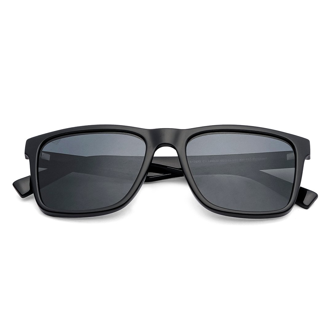 Vincent Chase Polarized Black Full Rim Square left side