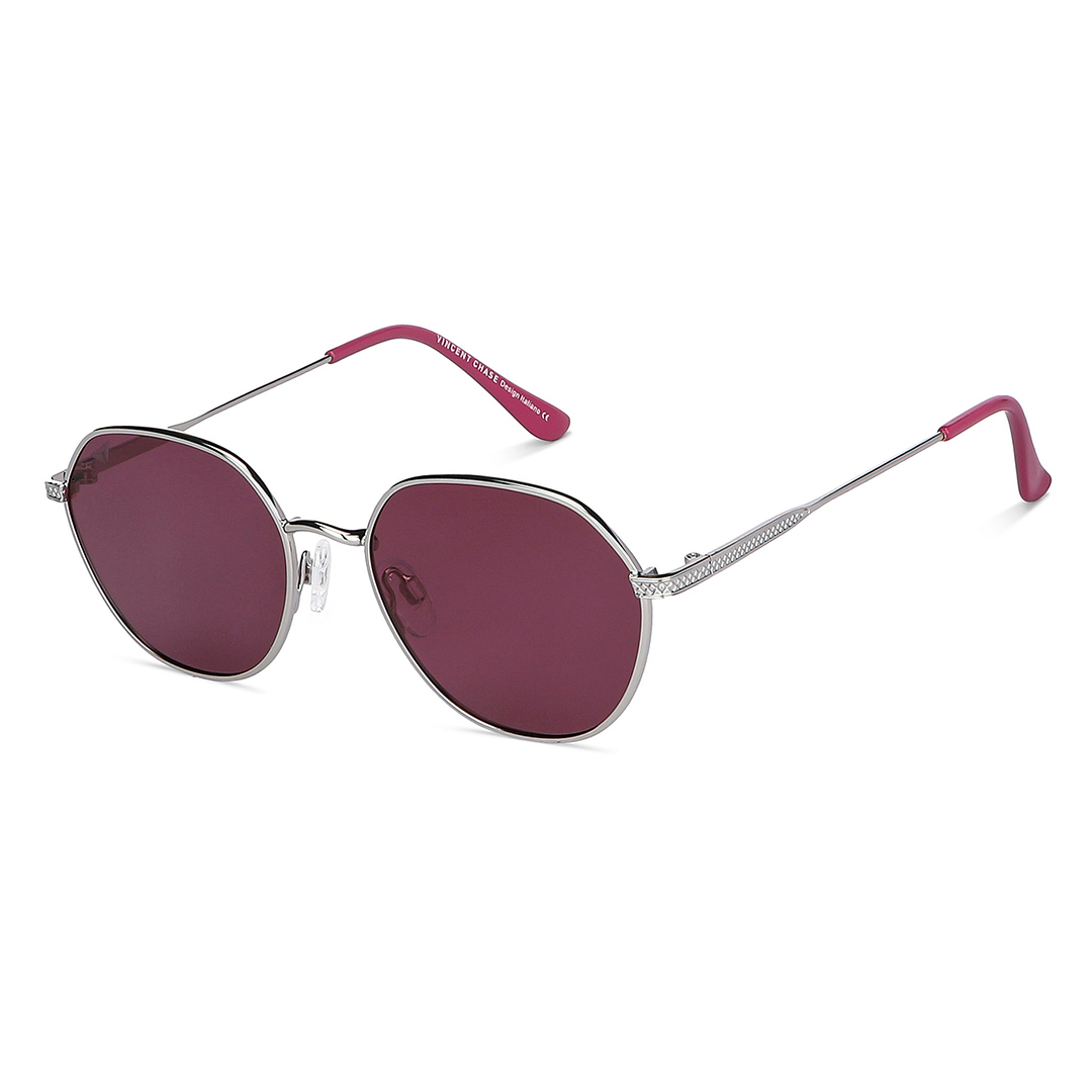 Vincent Chase Online Silver Full Rim Round right side