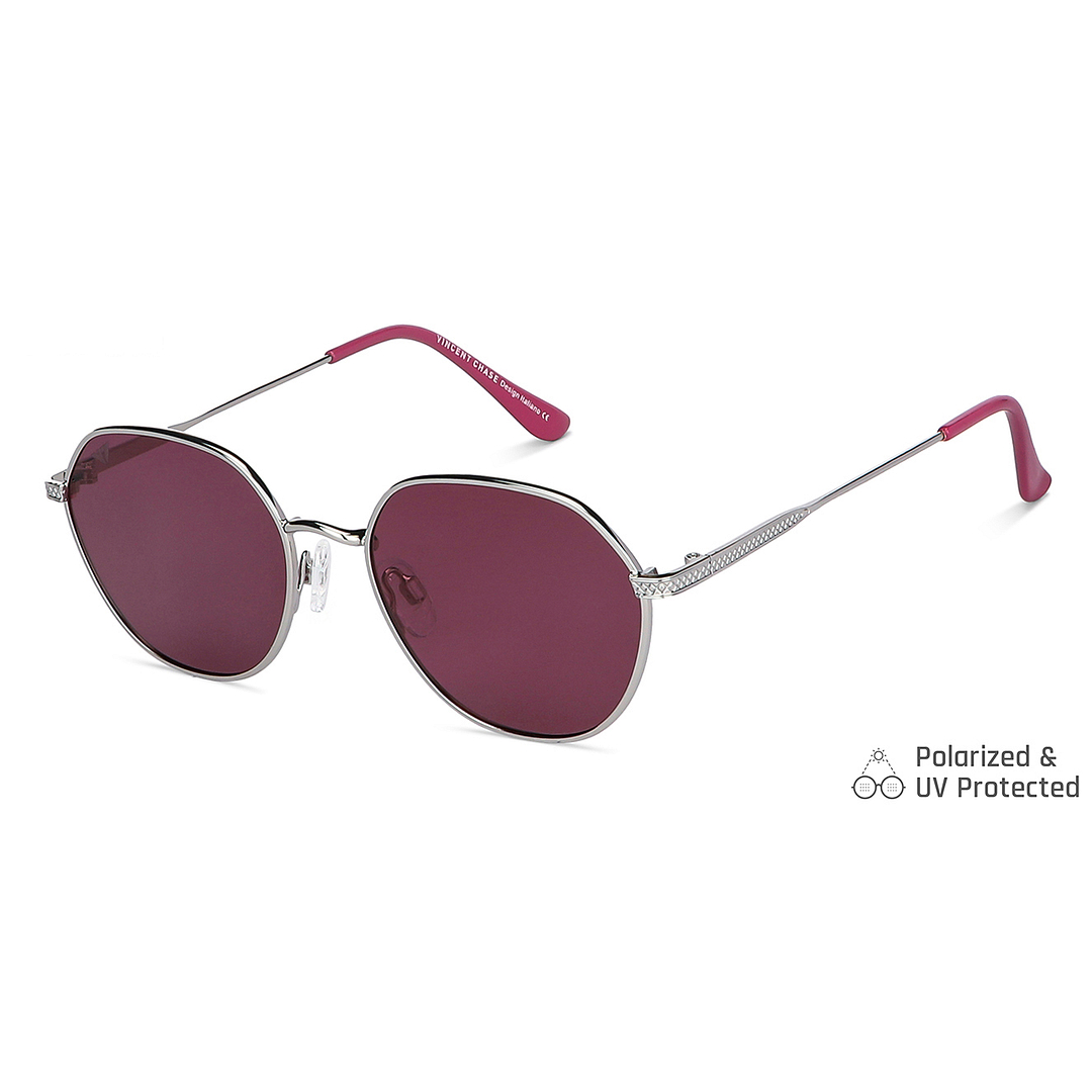 Vincent Chase Online Silver Full Rim Round right side