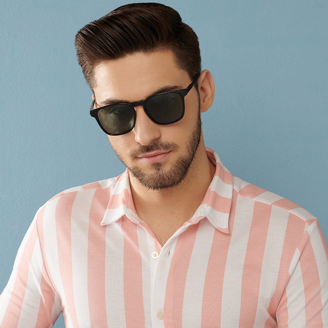 Vincent Chase Black Full Rim Square right side