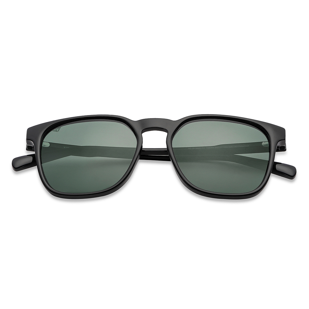 Vincent Chase Black Full Rim Square left side