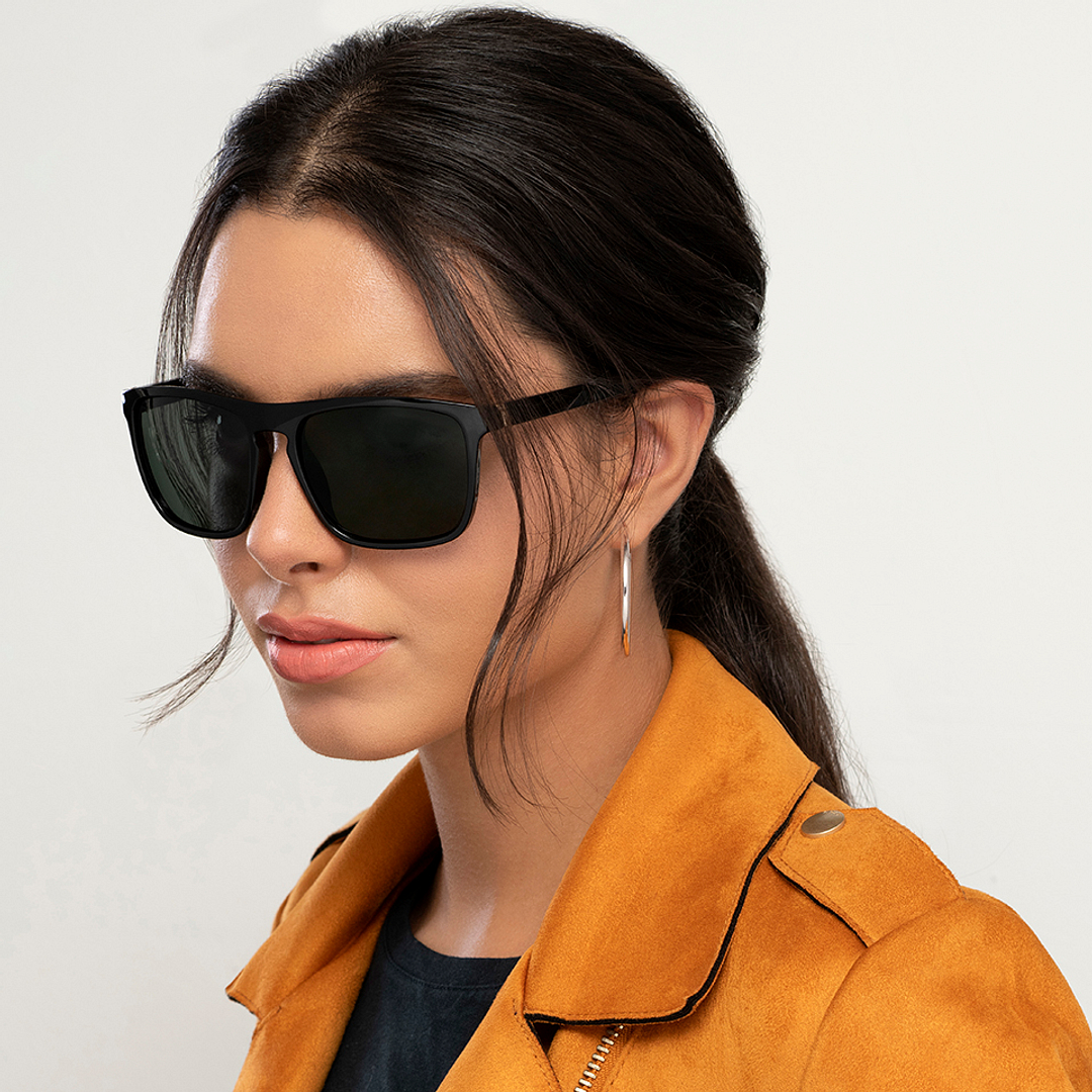 Vincent Chase Polarized Black Full Rim Square right side