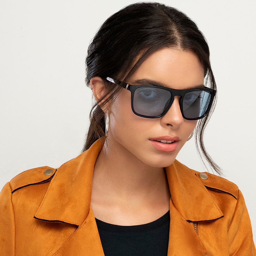 Vincent Chase Polarized Black Full Rim Square right side