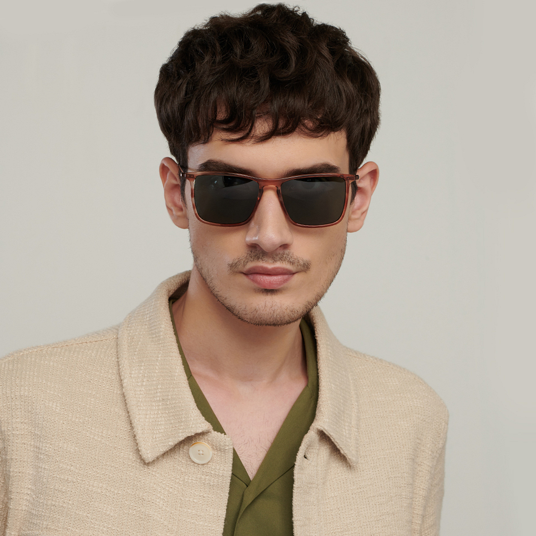 Vincent Chase Online Brown Full Rim Rectangle left side