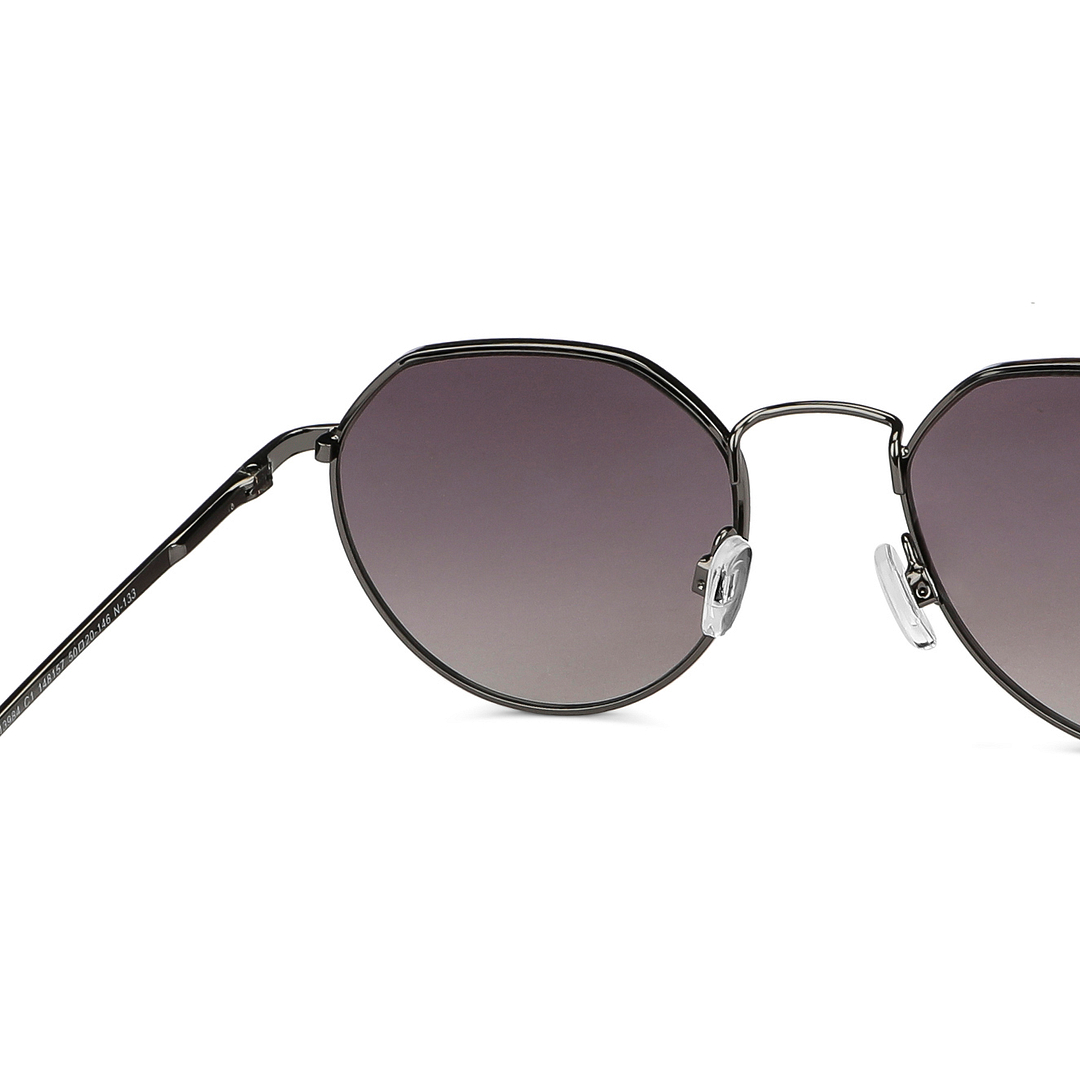 Vincent Chase Gunmetal Full Rim Geometric right side