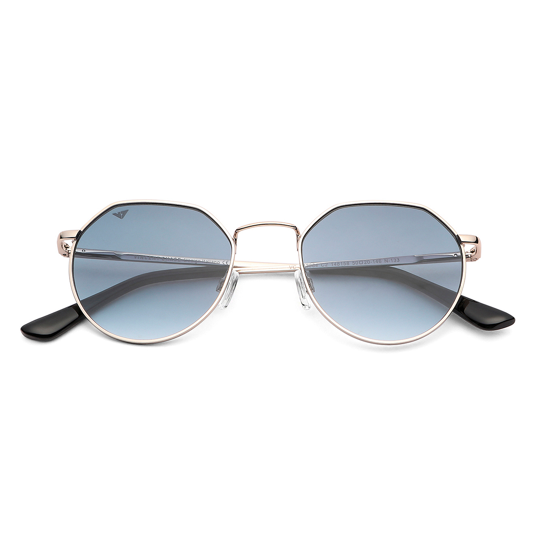 Vincent Chase Online Gold Full Rim Geometric left side