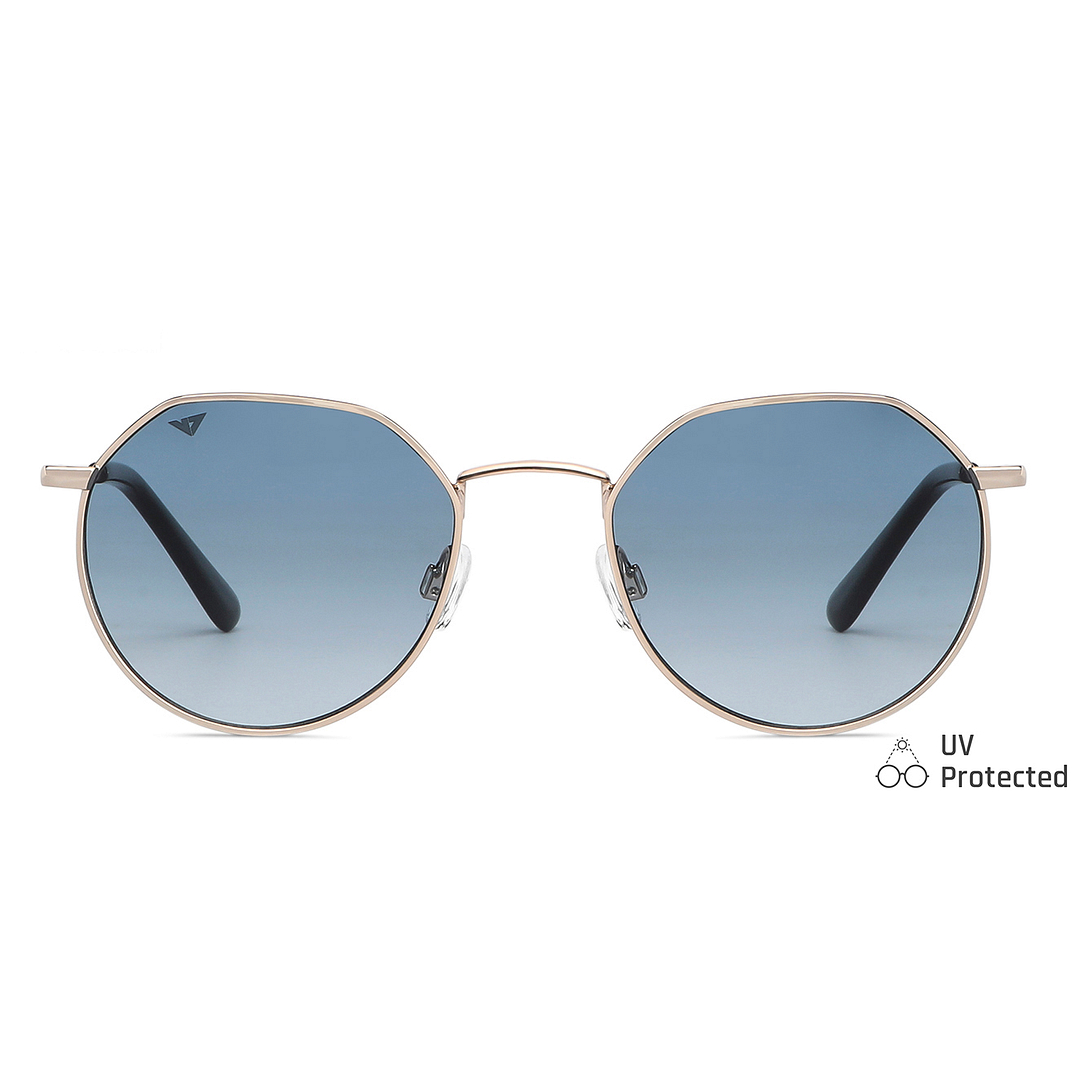 Vincent Chase Online Gold Full Rim Geometric left side