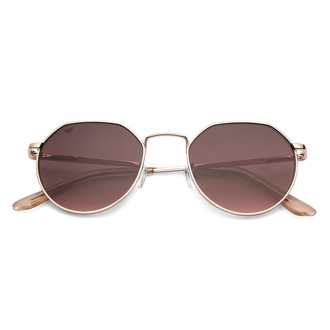 Vincent Chase Gold Full Rim Geometric left side