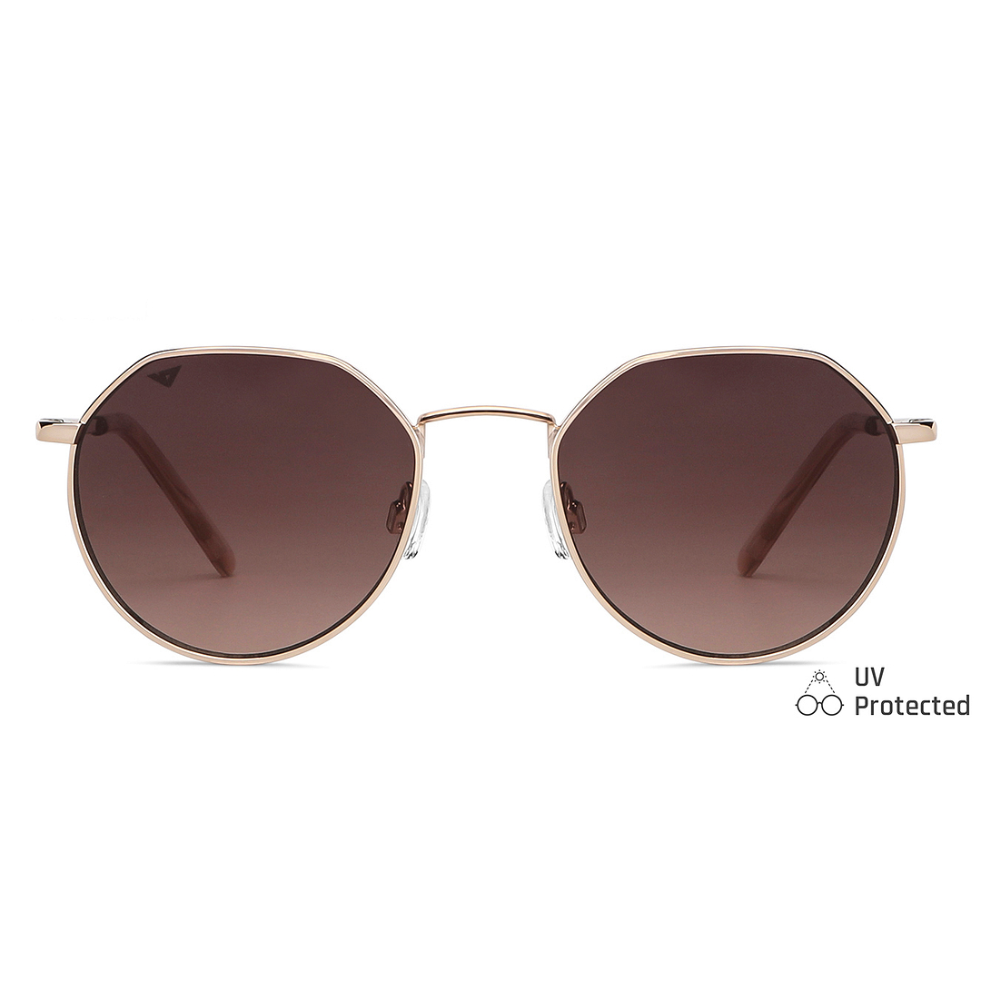 Vincent Chase Gold Full Rim Geometric right side