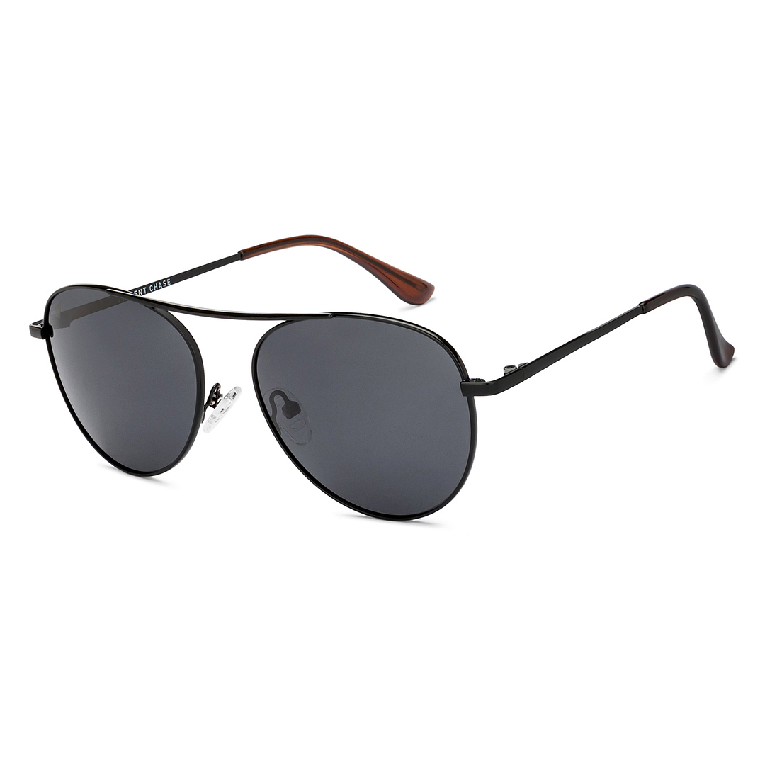 Vincent Chase Online Black Full Rim Aviator left side