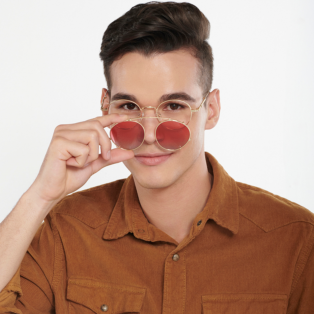 Vincent Chase Online Gold Full Rim Round left side