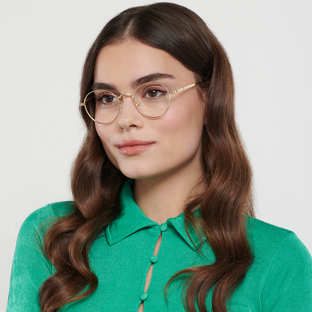 Vincent Chase Online Gold Full Rim Round left side