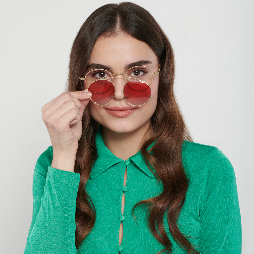 Vincent Chase Online Gold Full Rim Round right side