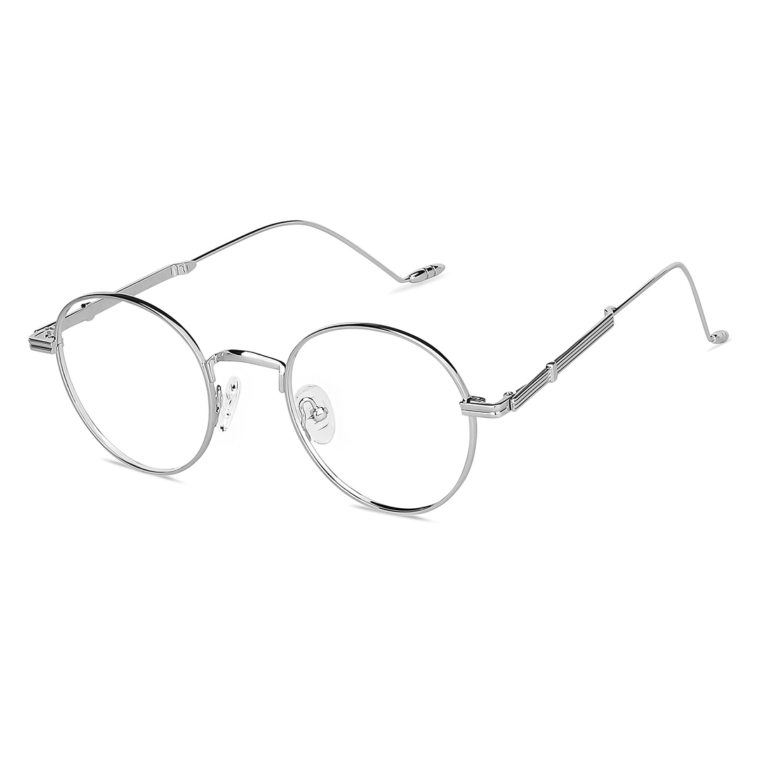 Vincent Chase Online Silver Full Rim Round left side