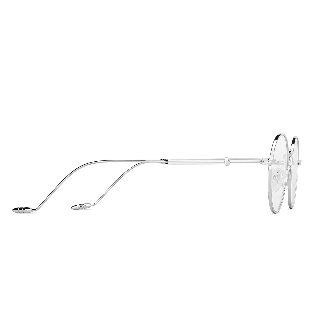 Vincent Chase Online Silver Full Rim Round left side