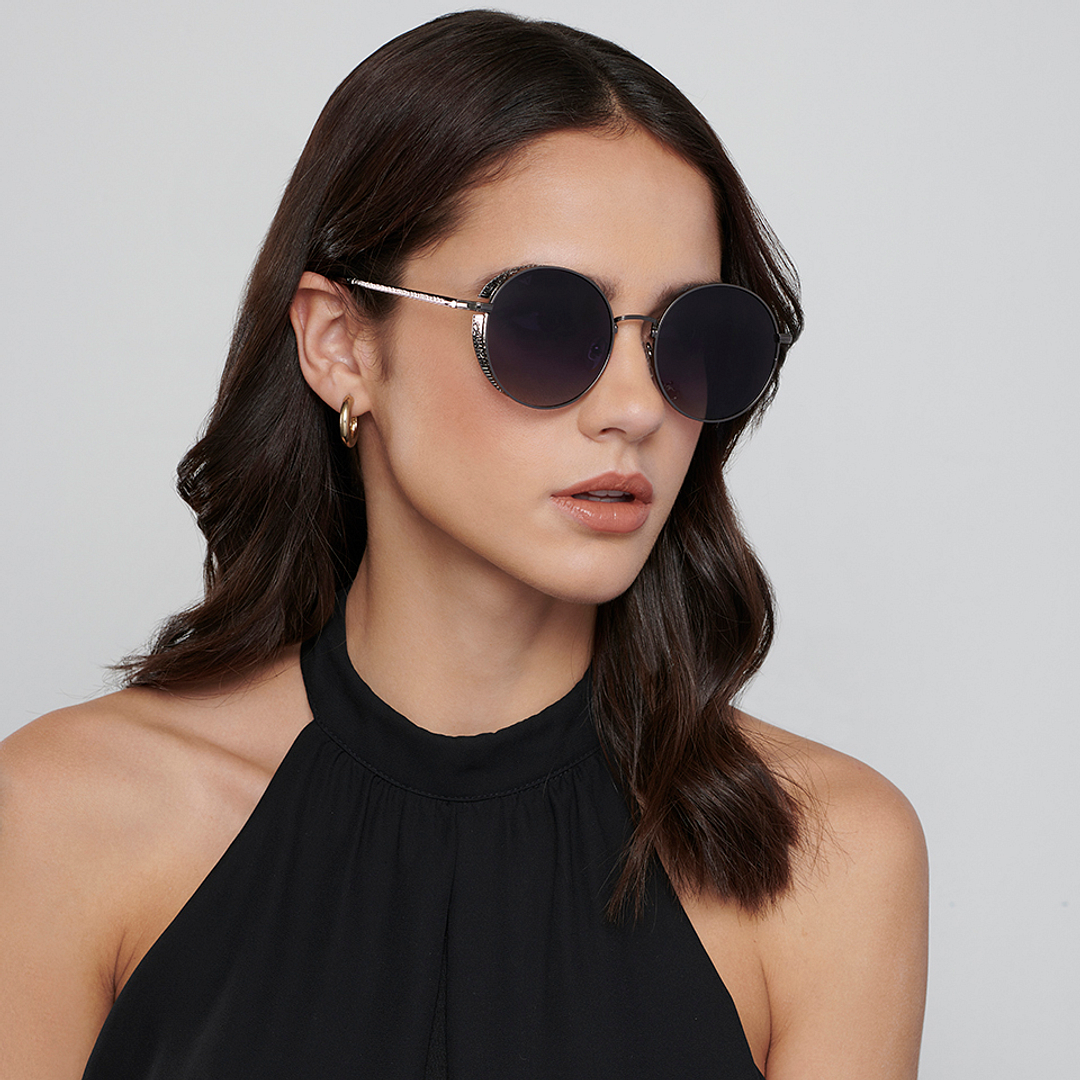 Vincent Chase Online Gunmetal Full Rim Round right side