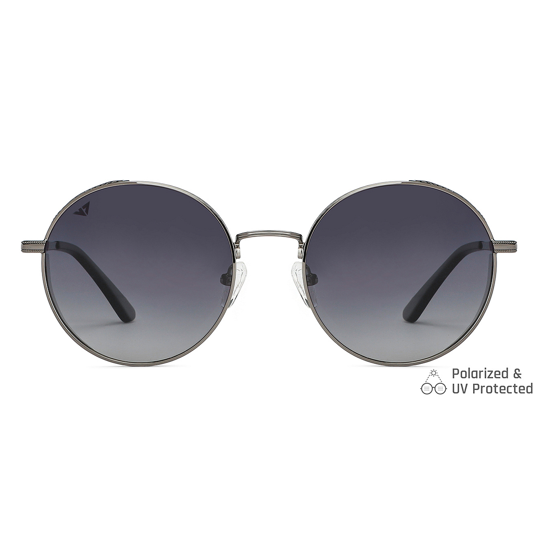 Vincent Chase Online Gunmetal Full Rim Round left side