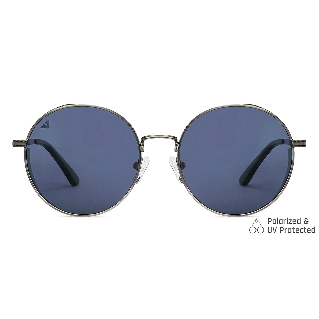 Vincent Chase Online Gunmetal Full Rim Round left side