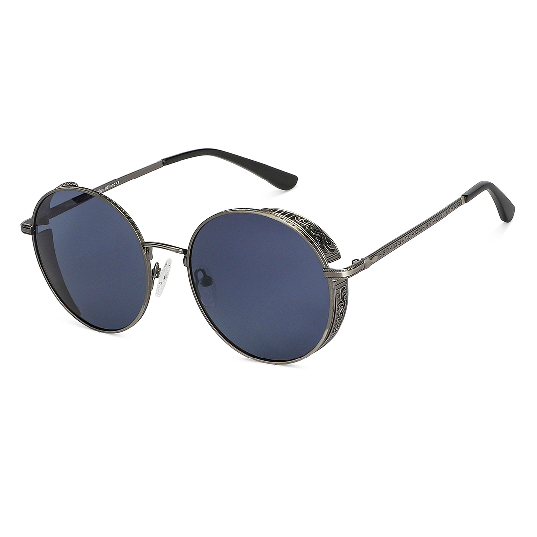 Vincent Chase Online Gunmetal Full Rim Round left side