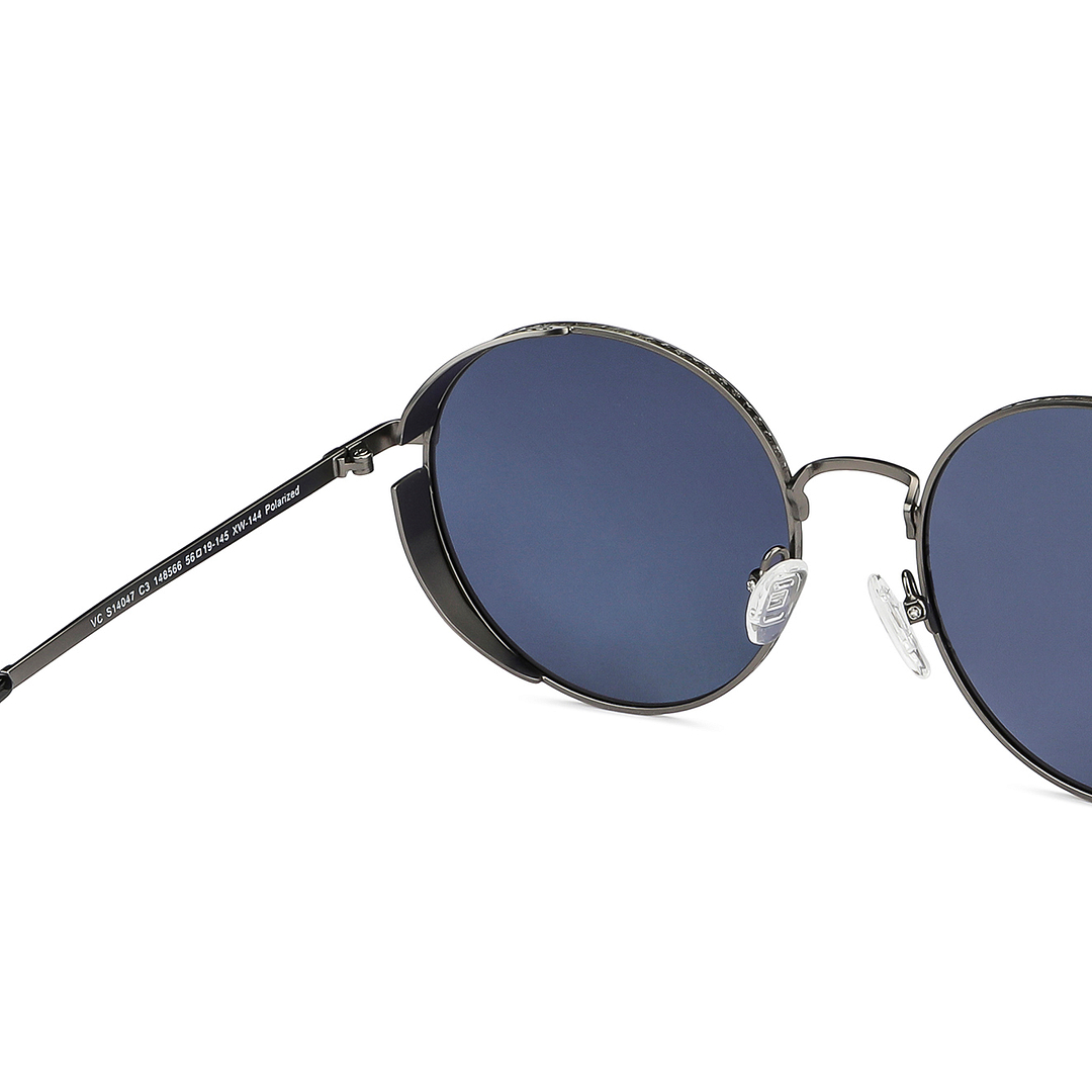 Vincent Chase Online Gunmetal Full Rim Round left side