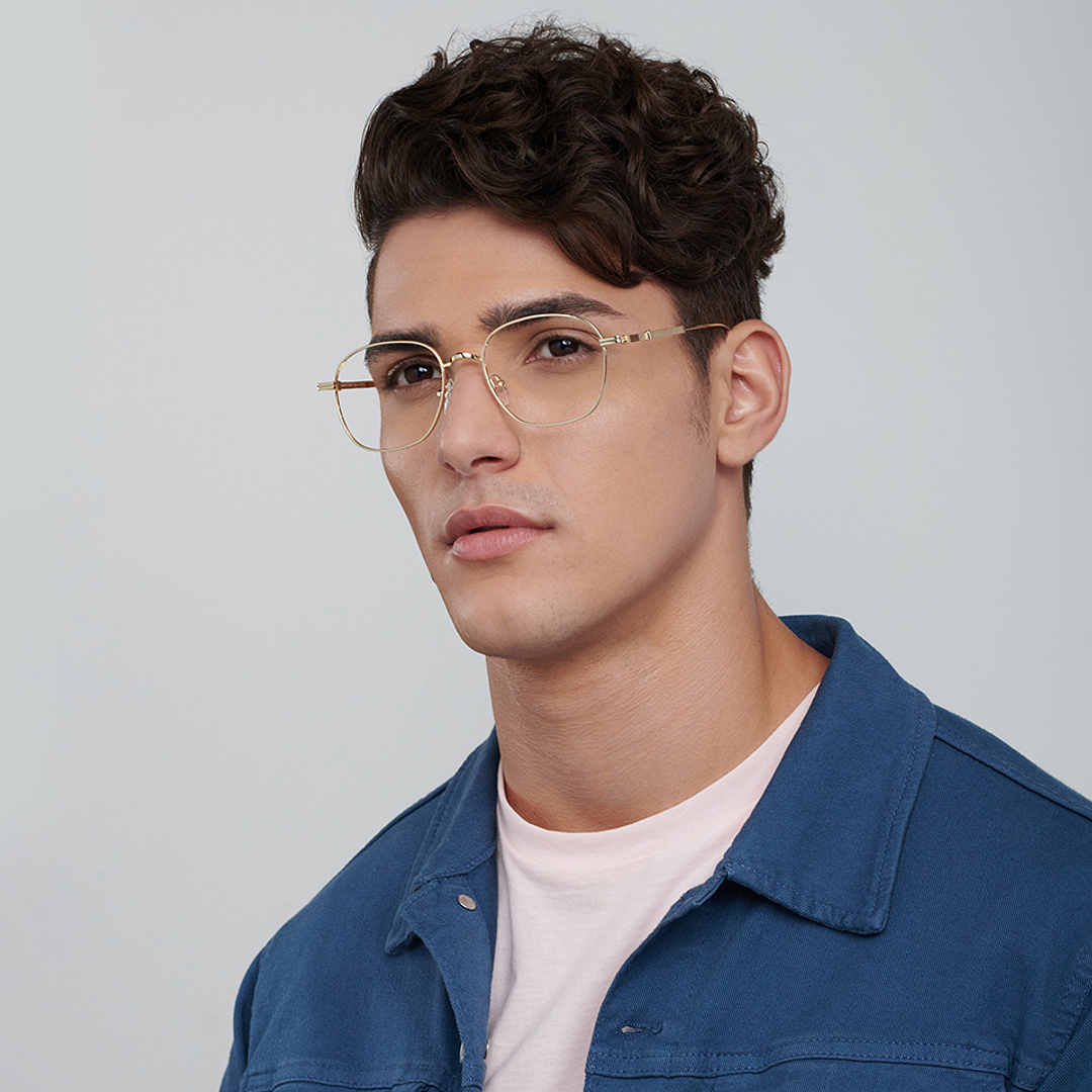 Vincent Chase Online Gold Full Rim Square left side