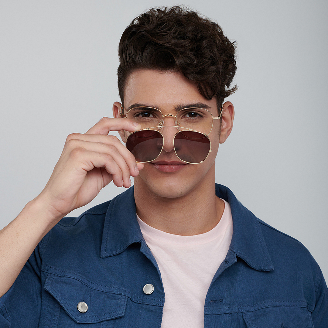 Vincent Chase Online Gold Full Rim Square right side