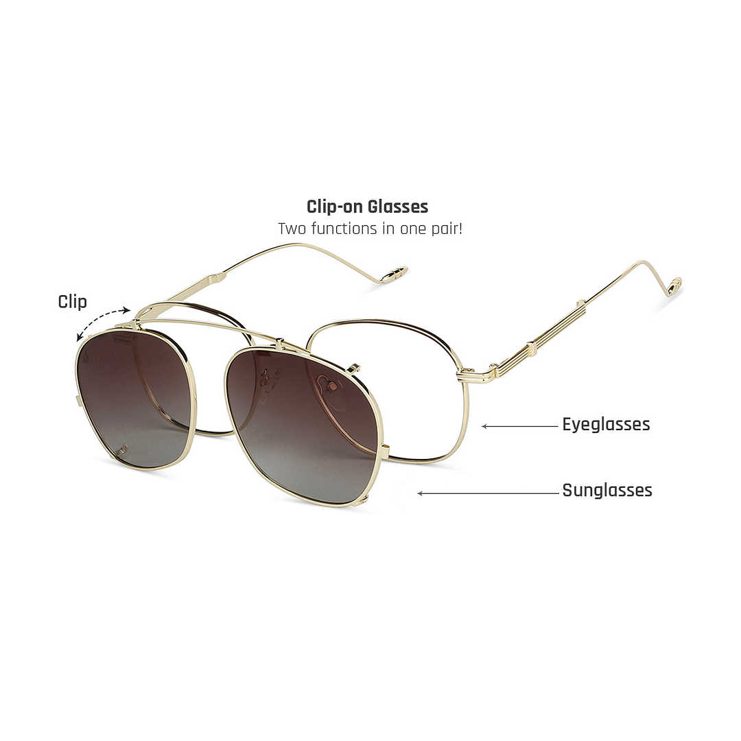 Vincent Chase Online Gold Full Rim Square left side